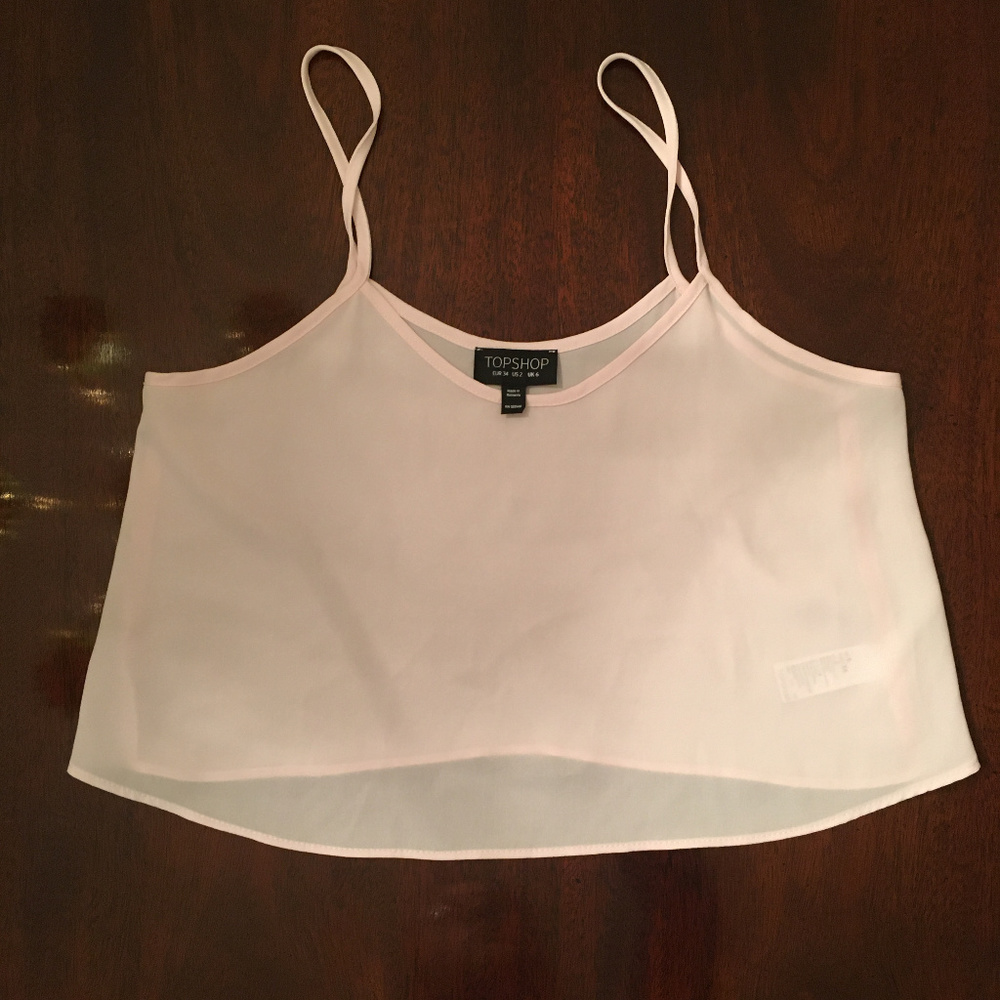 Top Shop Light Pink Crop Tank
